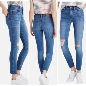 Blue Distressed Skinny Jeans